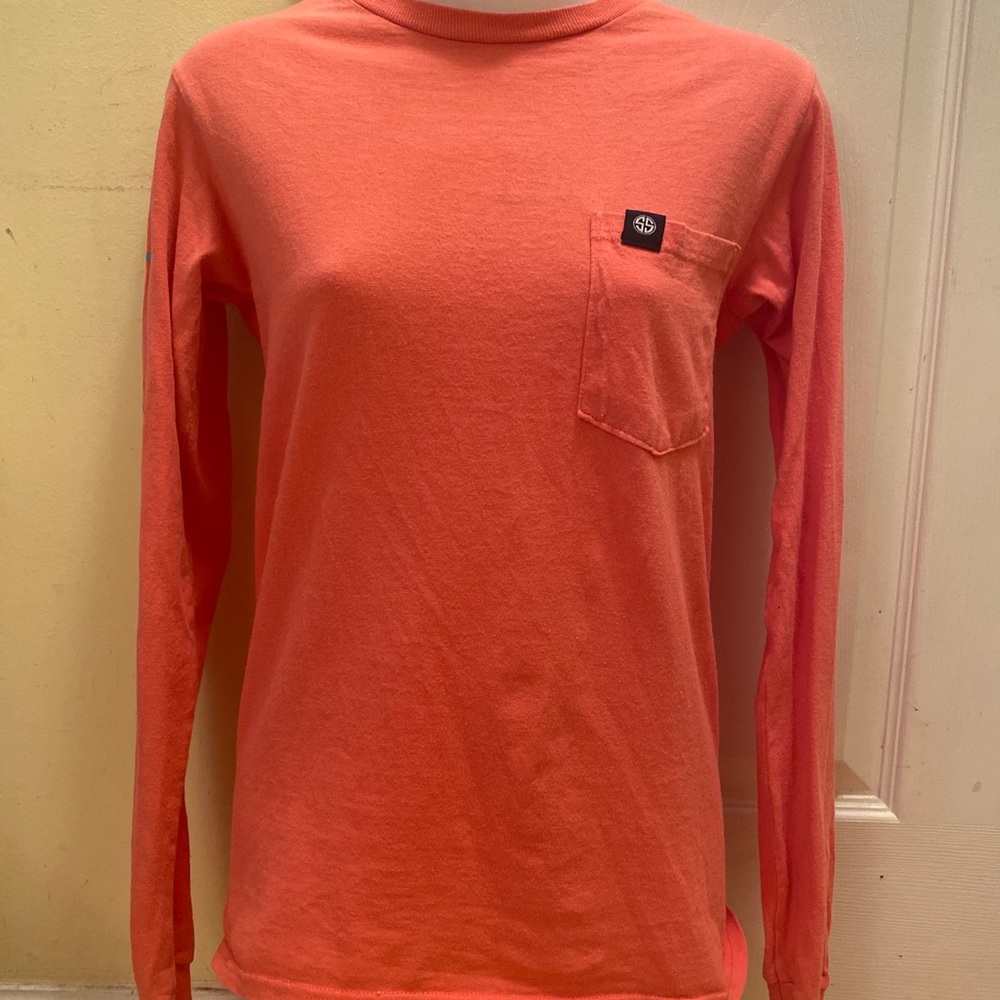 simply southern long sleeve tee pink womens xs